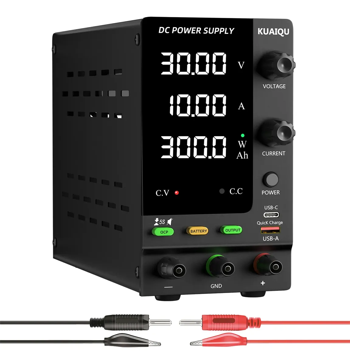 [SPPS-C3010C] SPPS-C3010C KUAIQU Fuente De Alimentación Reguable Recargable Dc 30v 10a Usb-c