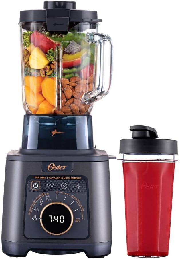 [BLSTXT] BLSTXT-XG-013 Oster Licuadora Profesional Titan 2200 W, Vaso de Vidrio 2.5 L
