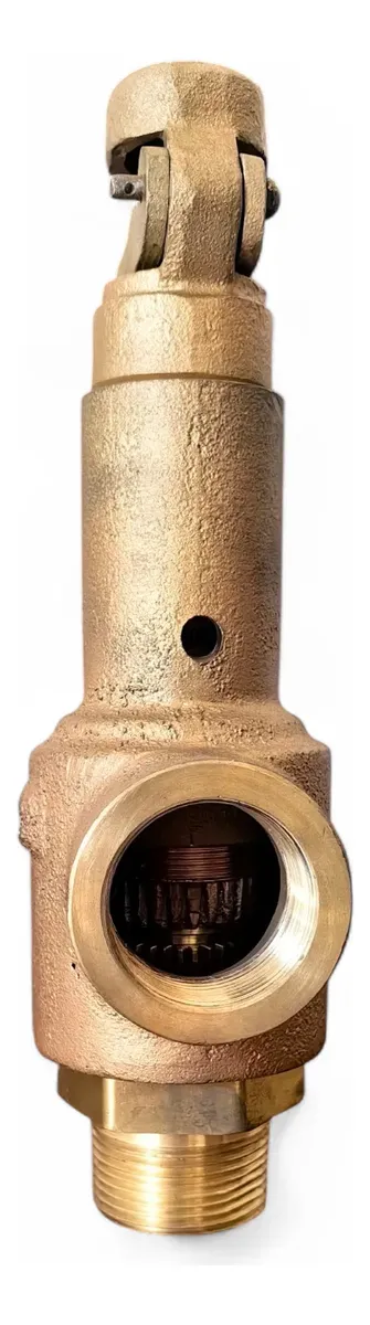Valvula De Seguridad Cuevas De 1 1/4 X 1 1/4 Bronce Roscada