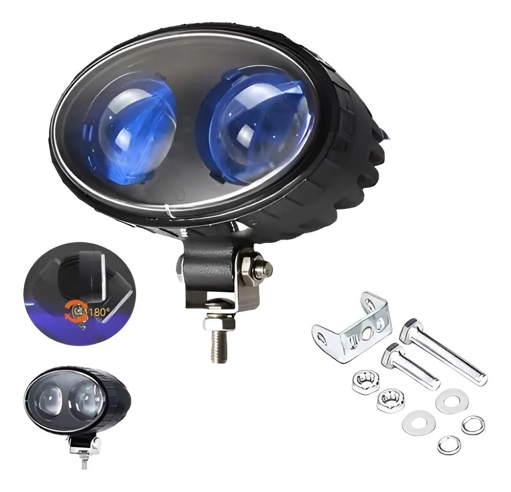 Faro De Led Azul Seguridad Luz Para Universal Montacargas