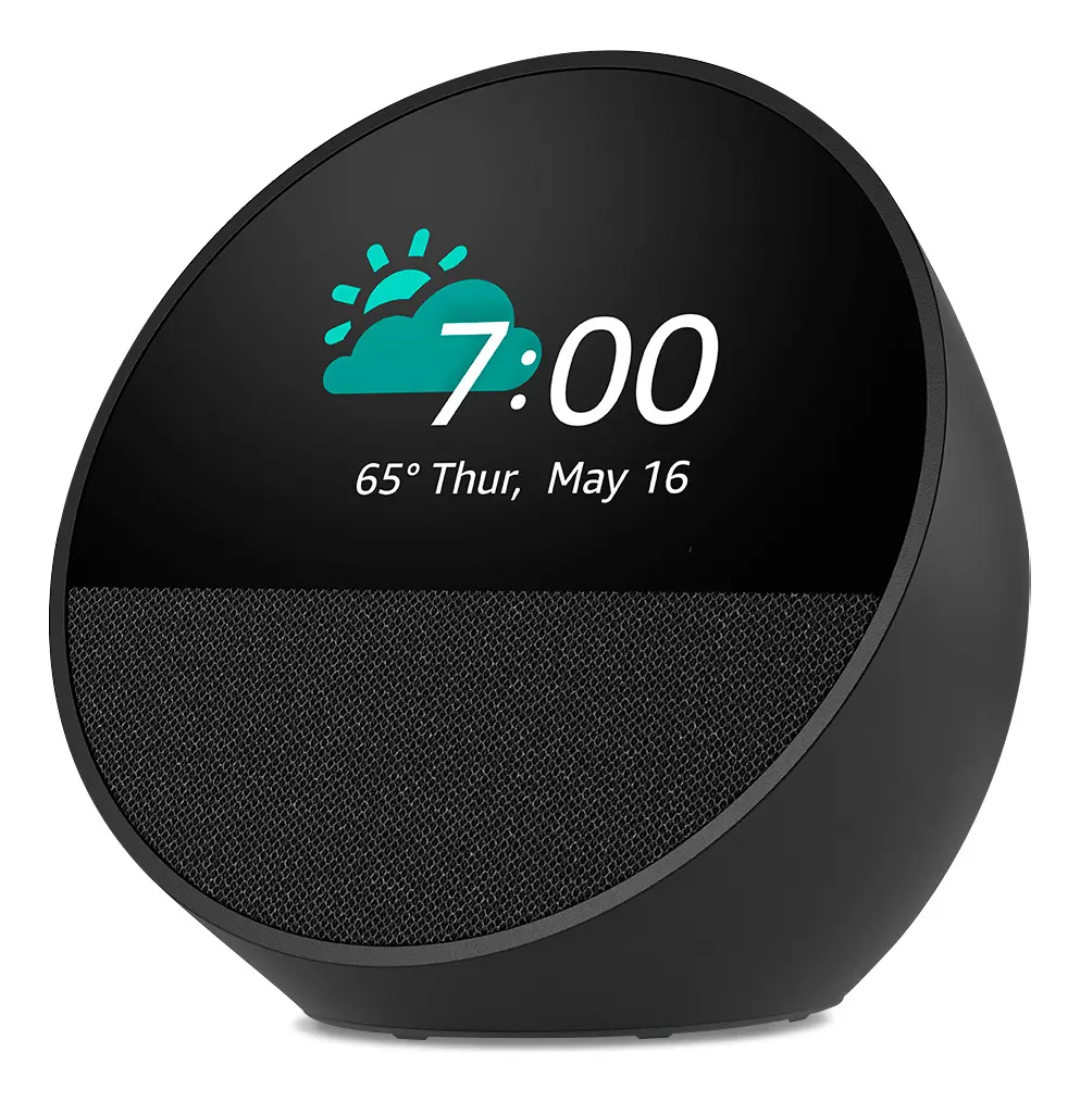 [B0BF] Amazon Echo Spot Bocina Y Despertador Inteligente Negro B0BF