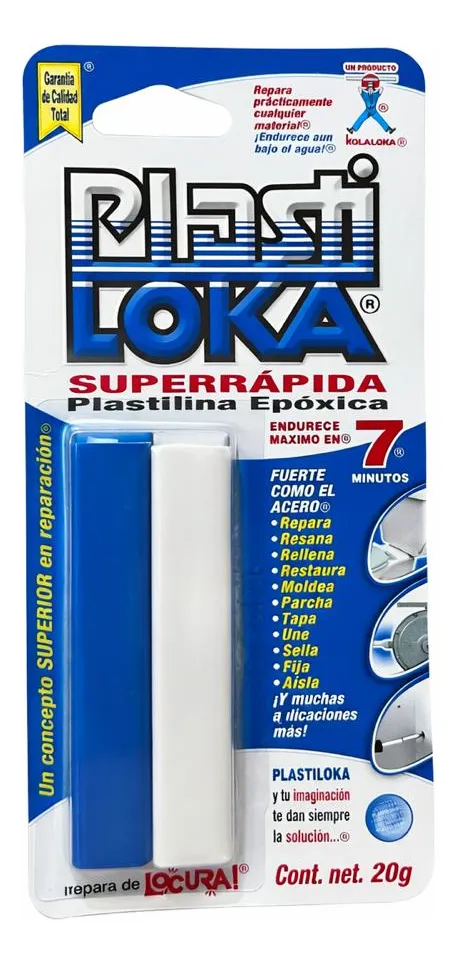 [PLLKAZUL] Plastilina Epóxica Plastiloka Azul 20gr