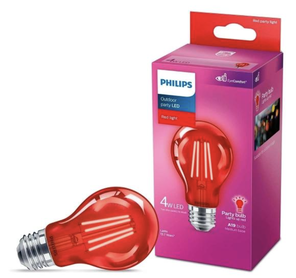[PH220893] 929001937053 FOCO LED ROJO A19 PHILIPS